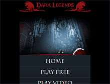Tablet Screenshot of darklegends.com